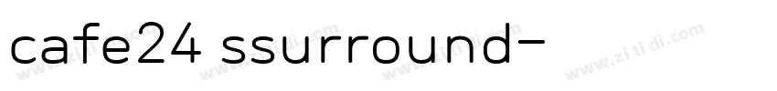 cafe24 ssurround字体转换